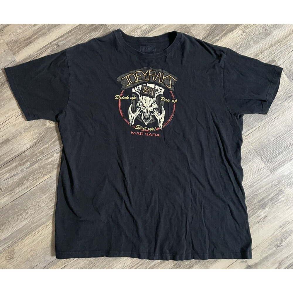 Jinx Blizzard Joeyrays Bar Shirt Adult 2XL Black StarCraft Gamer Mar Sara Drink